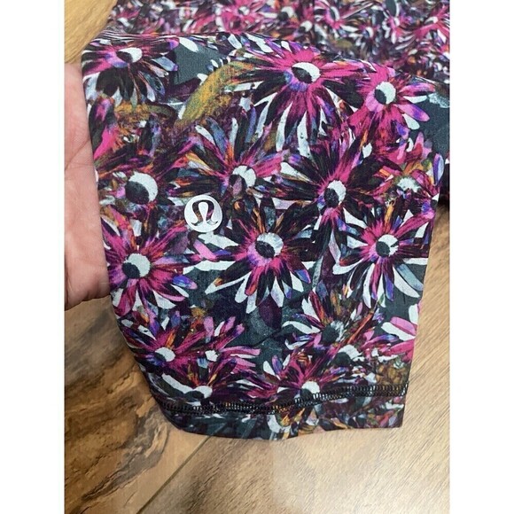 Lululemon Swift Speed High-Rise Tight 28" Fluoro Floral Electric Pink Multi Sz 4 - Picture 7 of 12